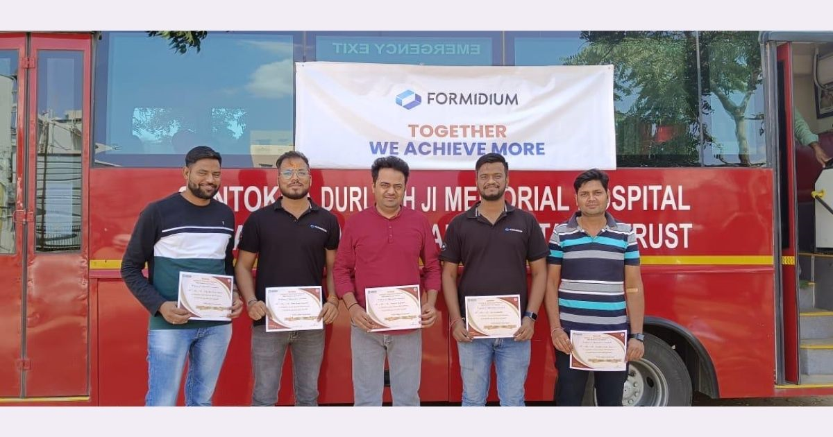Formidium Employees Show Remarkable Enthusiasm in Blood Donation Camp